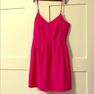 Pocket spaghetti strap SILK dress